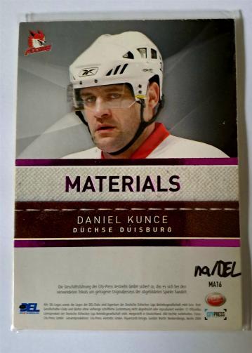 2008_09_Daniel Kunce Jerseycard_hinten_Ralf Wank